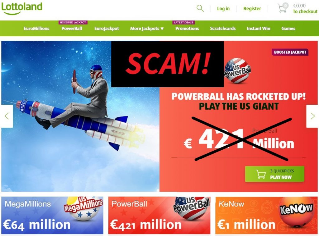 Lottoland online casino scame